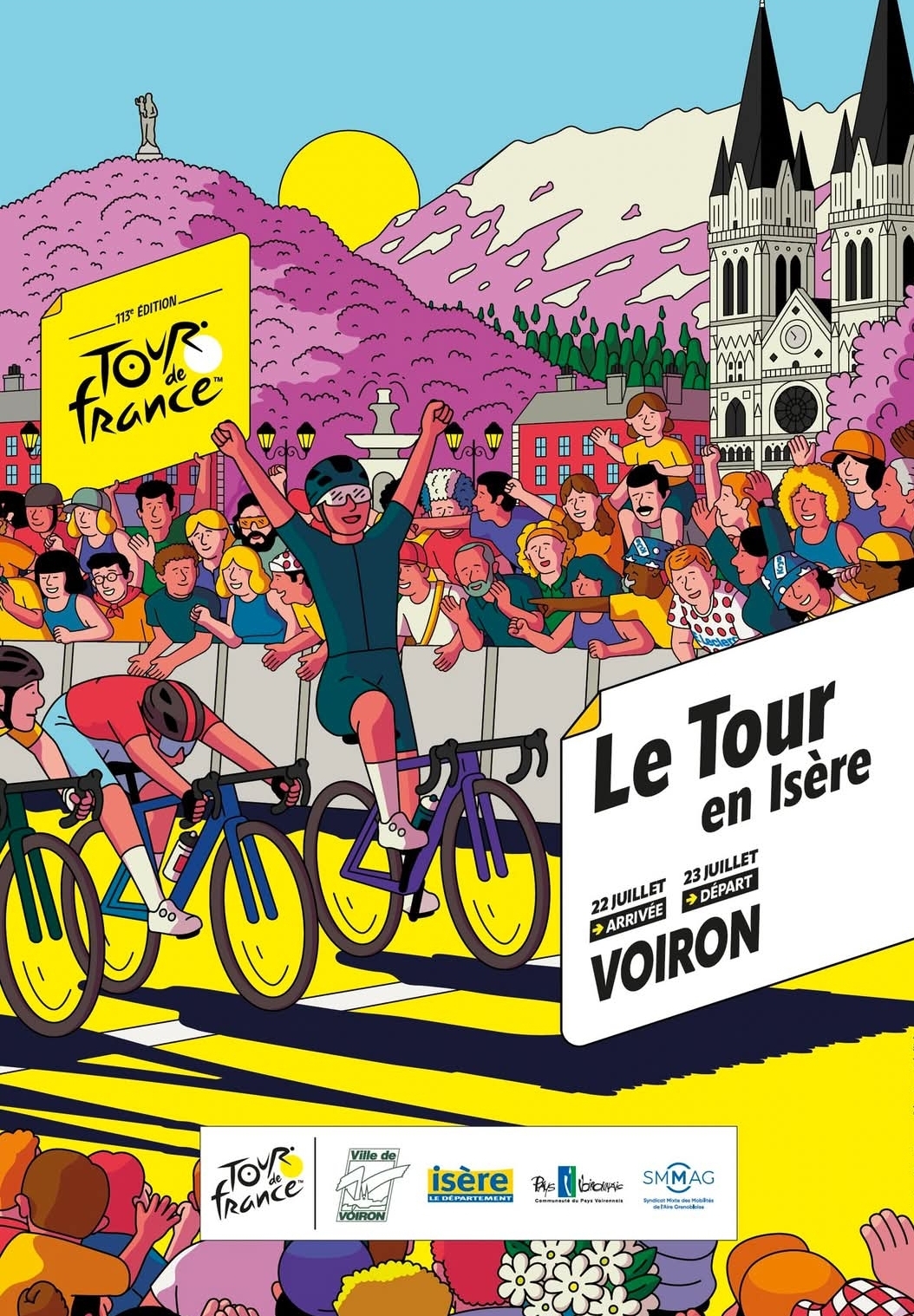 Le Tour de France arrive à Voiron Le Tour de France arrive à Voiron